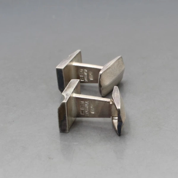 Lapponia Silver Modernist Cufflinks